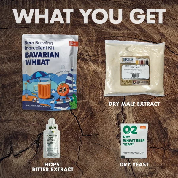 iGulu Bavarian Wheat Beer Brewing Ingredient Kit - Image 3