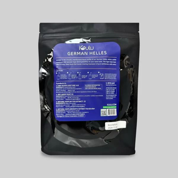 iGulu German Helles Beer Brewing Ingredient Kit - Image 3