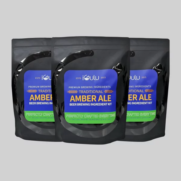 iGulu Traditional Amber Ale Beer Brewing Ingredient Kit - Image 4
